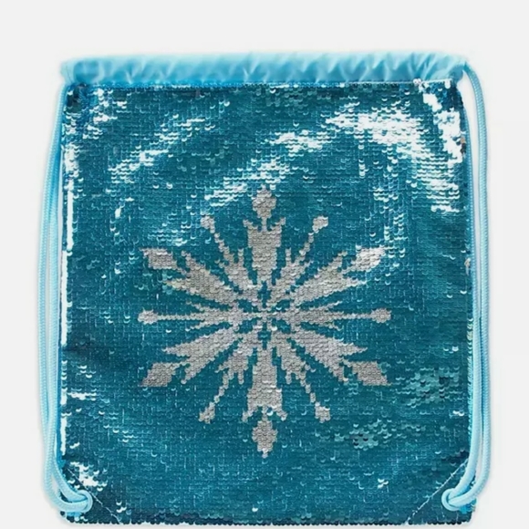 Disney frozen drawstring Sequin backpack